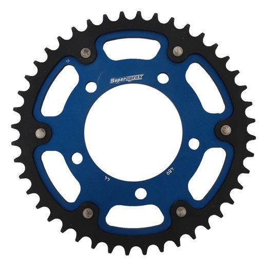 Zadnji verižnik (zobnik) SUPERSPROX STEALTH RST-489:44-BLU moder 44T, 530