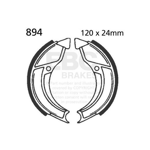 Brake shoe set EBC 894