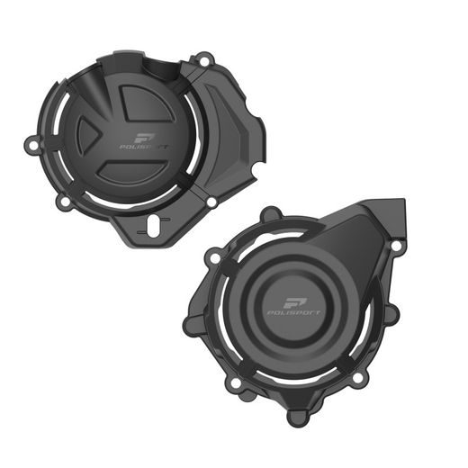 Engine covers protection kit POLISPORT 91603 Črn