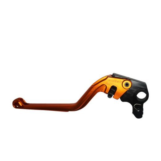 Clutch Lever ACCOSSATO ESD022 fixed CNC-worked aluminium, orange