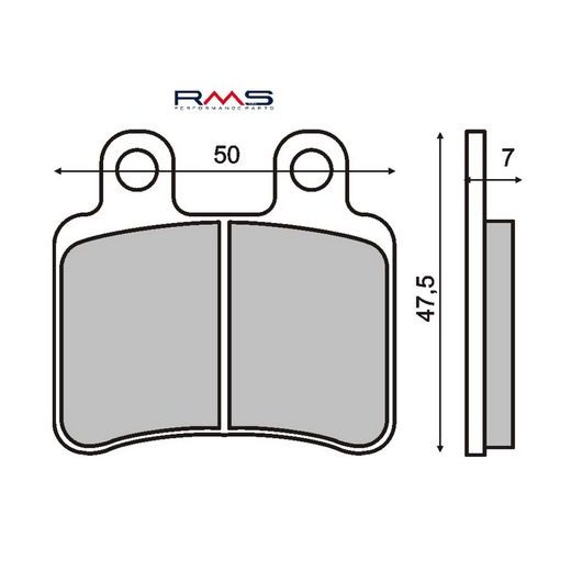 Zavorne obloge RMS 225102810 organic