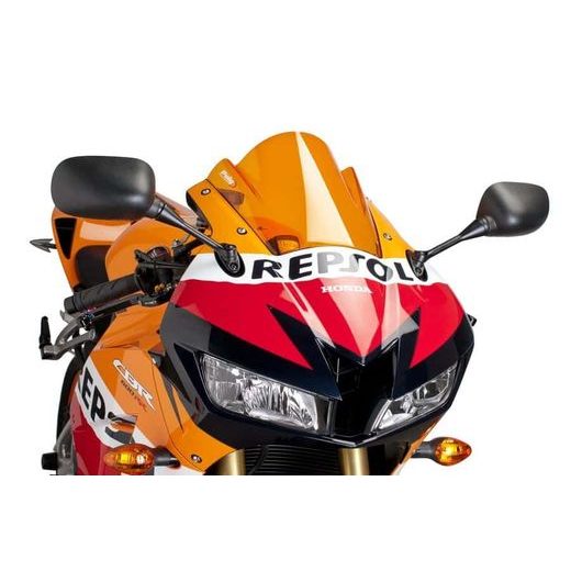 Windscreen PUIG RACING 6478T oranžna