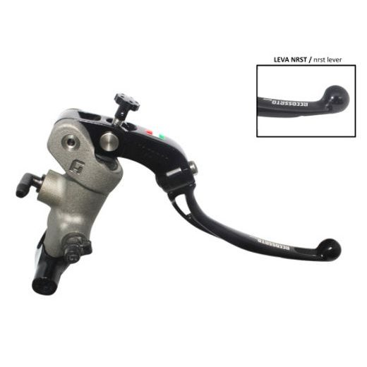 Radial brake master cylinder ACCOSSATO PC007 19 x 20 with folding lever,black