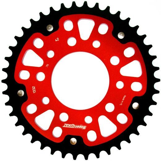 Rear sprocket SUPERSPROX STEALTH RST-1332:42-RED rdeč 42T, 525
