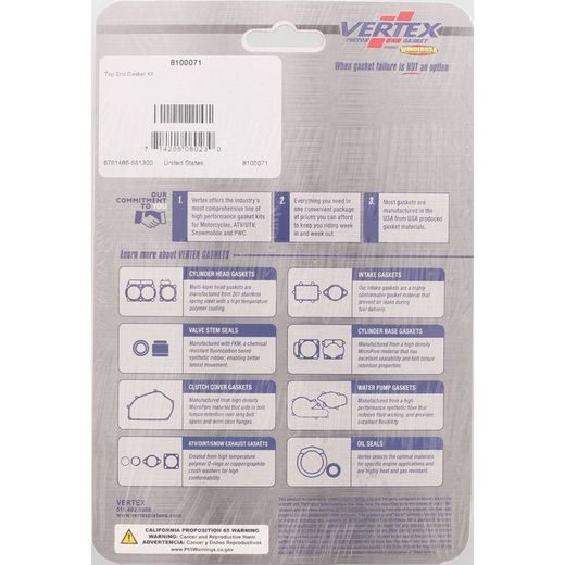 Top End Gasket Kit WINDEROSA 8100071