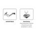 Brake foot pedal PUIG 22206T oranžna adjustable