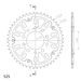 Rear sprocket SUPERSPROX STEALTH RST-1332:48-GLD zlata 48T, 525