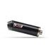 Celoten izpušni sistem 2x1 MIVV OVAL Y.080.LVC Black with carbon cap