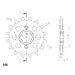 Verižni set EK - Srebrna chain 520 SRO, O-ring, CHK front sprocket SUPERSPROX, CHK rear sprocket SUPERSPROX STEALTH za HONDA XR 500 R 1983-1985