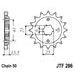 Verižni set EK - Srebrna chain 530 SRO, O-ring, CHK front sprocket JT, CHK rear sprocket JT za HONDA VF 500 F 1985-1987