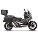 Komplet aluminijastih kovčkov z nosilci in ploščo SHAD TERRA BLACK, 37L zadnji kovček in 47L stranski kovčki SHAD HONDA X-ADV 750