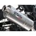 Slip-on exhaust GPR DUNE TRIOVALE TITANIO BM.109.DUNE Brushed Titanium including removable db killer and link pipe