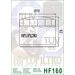 Oljni filter HIFLOFILTRO HF160