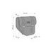 Leather saddlebag CUSTOMACCES IBIZA API002N črna pair, with universal support