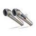 Dual slip-on exhaust GPR POWERCONE EVO E4.ROY.7.CAT.PCEV Brushed Stainless steel
