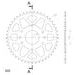 Rear ALU sprocket SUPERSPROX RAL-905:45-ORG oranžna 45T, 520