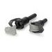 Frame sliders PUIG R19 22011N black with grey rubber