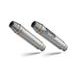 Dual slip-on exhaust GPR DEEPTONE E4.ROY.11.CAT.DE Brushed Stainless steel
