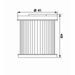 Oljni filter MIW DA16002 (alt. HF168)