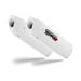 Dual bolt-on silencer GPR ALBUS KTM.48.ALB White glossy