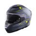 Integralna čelada STORMER ZS-1001 TAKEN grey, neon, yellow, metal matt L