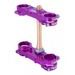 Triple clamps X-TRIG ROCS TECH 40201021 22mm Purple