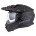 Motocross Helmet CASSIDA ROAD RUNNER DUAL black matt/ dark grey/ black matt peak L