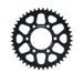 Aluminijasti zadnji verižnik (zobnik) SUPERSPROX RAL-488:44-BLK črna 44T, 530