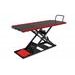 Motorcycle lift LV8 NANO 400 FLOOR VERSION EN400GE.R with electro-hydraulic unit (black and red RAL 3002)
