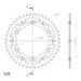 Rear sprocket SUPERSPROX STEALTH RST-1512:44-GLD zlata 44T, 520