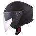 Jet čelada CASSIDA JET TECH black matt / grey logos M