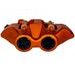 Radial brake caliper ACCOSSATO PZ004 forged monoblock 108 mm distance with pistons in aluminium