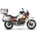 Komplet aluminijastih kovčkov z nosilci in ploščo SHAD TERRA, 37L zadnji kovček in 36L/47L stranski kovčki SHAD MOTO GUZZI V 85 TT
