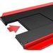Motorcycle lift LV8 GOLDRAKE 600C FLOOR VERSION EG600CE.O with electro-hydraulic unit (black and orange RAL 2009)