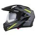 Motocross Helmet CASSIDA TOUR 2.0 X-TRA gray/yellow fluo/black/black matt peak S