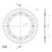 Rear sprocket SUPERSPROX STEALTH RST-1512:41-GLD zlata 41T, 520