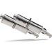 Dual slip-on exhaust GPR TRIOVAL E4.Y.214.CAT.TRI Polished Stainless Steel