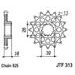 Verižni set D.I.D Chain - Zlat chain 525 ZVM-X, X-ring (X, NX, QX, XS), CHK front sprocket JT, CHK rear sprocket JT za HONDA VFR 750 R 1988-1992
