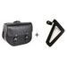 Leather saddlebag CUSTOMACCES SANT LOUIS APS005N črna left, with universal support
