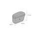 Rigid saddlebag CUSTOMACCES EASY AMZ004N črna pair, with KF universal support