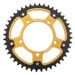 Verižni set EK - Zlat chain 520 ZVX, X-ring (X, NX, QX, XS), CHK front sprocket JT CHK rubber cushioned, CHK rear sprocket SUPERSPROX STEALTH za APRILIA Pegaso 650 Strada 2005-2009
