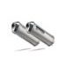 Dual slip-on exhaust GPR SATINOX E4.ROY.7.CAT.SAT Polished Stainless Steel