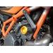 Crash protectors RDMOTO KTM13N bela with gold caps
