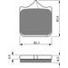 Zavorne obloge GOLDFREN 304 S33 STREET FRONT (1 set = 4 pcs)