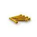 Screws PUIG ANODIZED 0346G yellow M6 x 35mm (6pcs)