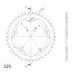 Rear ALU sprocket SUPERSPROX RAL-614:42-BLK črna 42T, 525