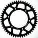 Rear ALU sprocket SUPERSPROX RAL-990:51-BLK črna 51T, 520