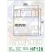 Oljni filter HIFLOFILTRO HF128
