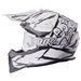 Cross helmet GMS FORTIS ZG14022 matt black-white L
