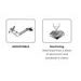 Brake foot pedal PUIG 22395O zlata adjustable